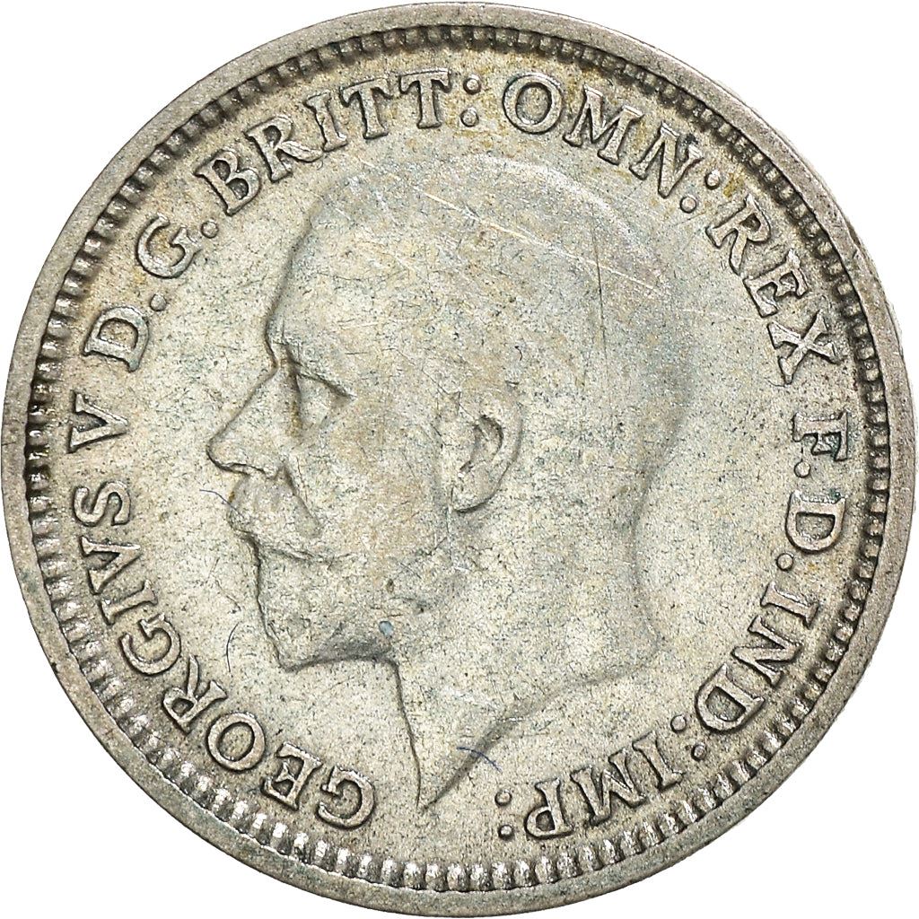 United Kingdom | 3 Pence Coin | George V | KM:831 | 1927 - 1936