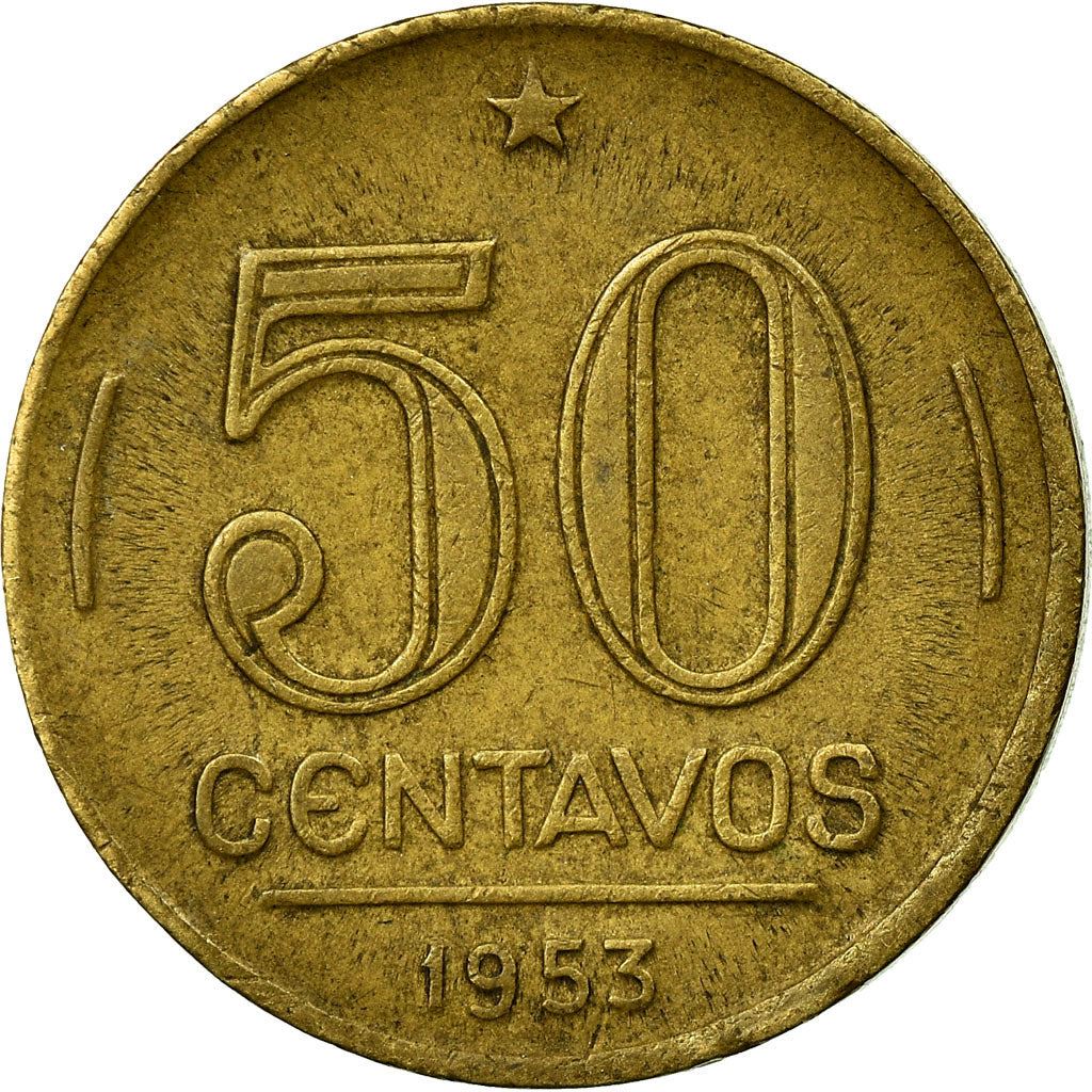 Brasil | Moeda 50 Centavos | Eurico Gaspar Dutra | Km:563 | 1948 - 1956