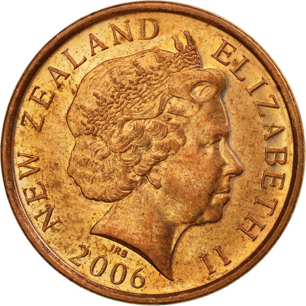 New Zealander 10 Cents Coin | Queen Elizabeth II | Maori Koruru Mask | KM117a | 2006 - 2021