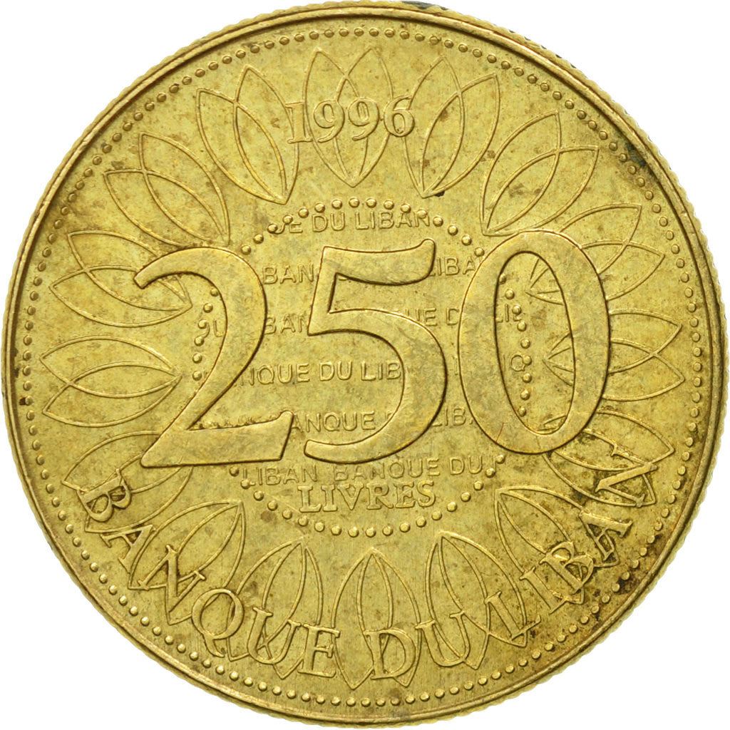 Lebanon | 250 Lirah / Livres Coin | Cedar tree | Km:36 | 1995 - 2003