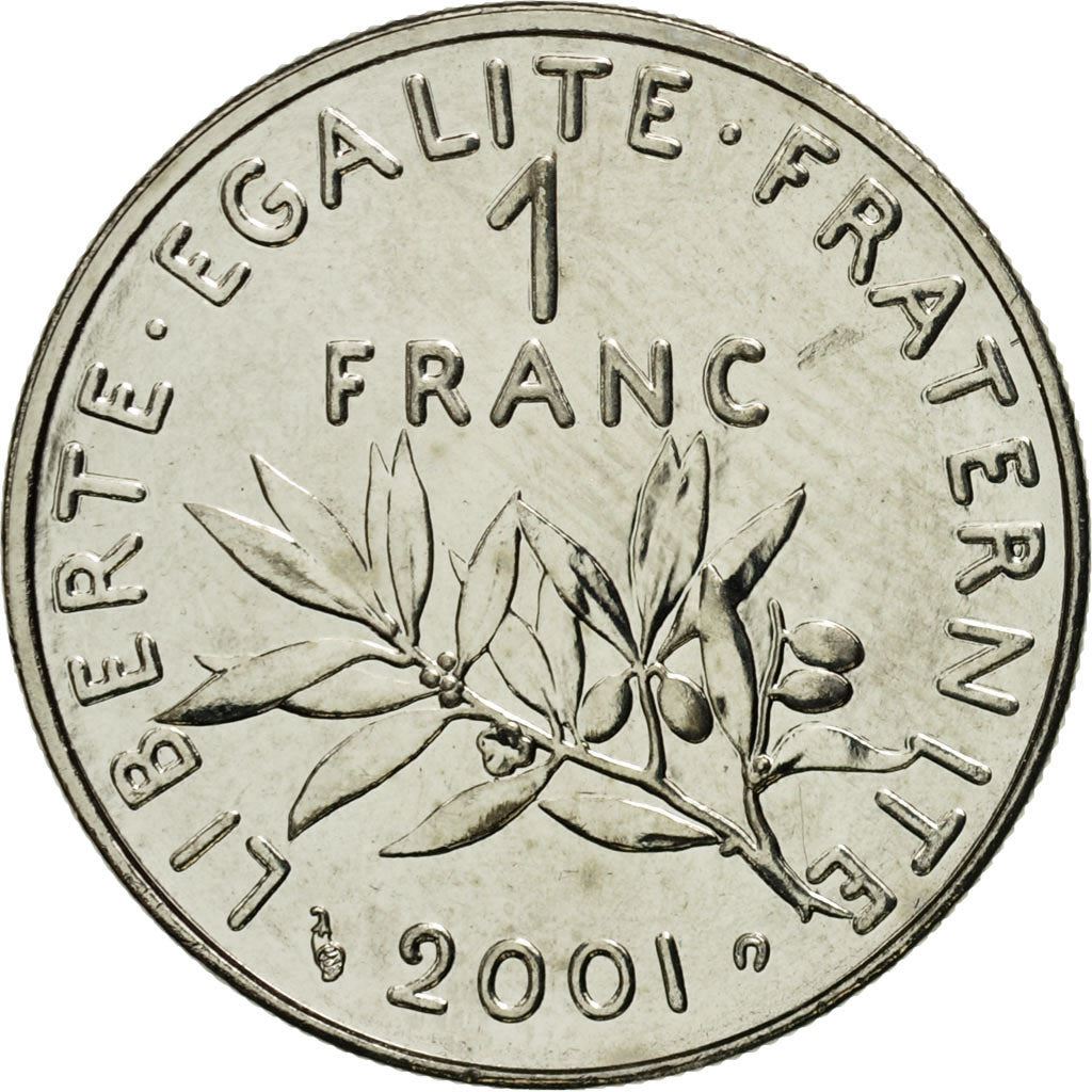 French 1 Franc Coin | Signature D'AP. O.ROTY | proof | KM925.2 | France | 1991 - 2001