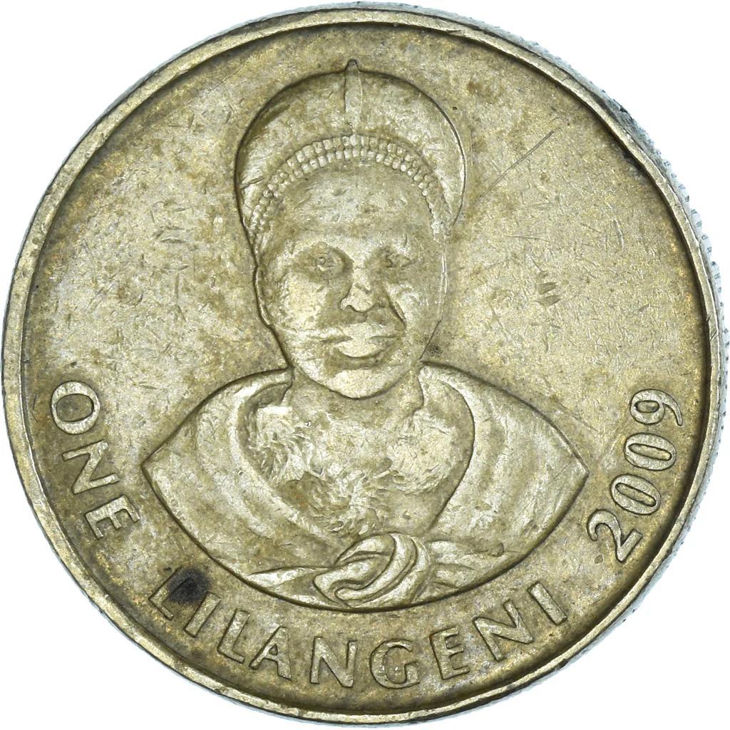 Moneda de 1 Lilangeni de Esuatini | Rey Mswati III | Ntfombi de Esuatini | KM45 | 1995 - 2009