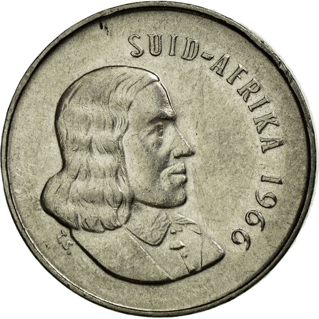 South Africa 5 Cents Coin | Afrikaans Legend - SUID-AFRIKA | KM67.2 | 1965 - 1969