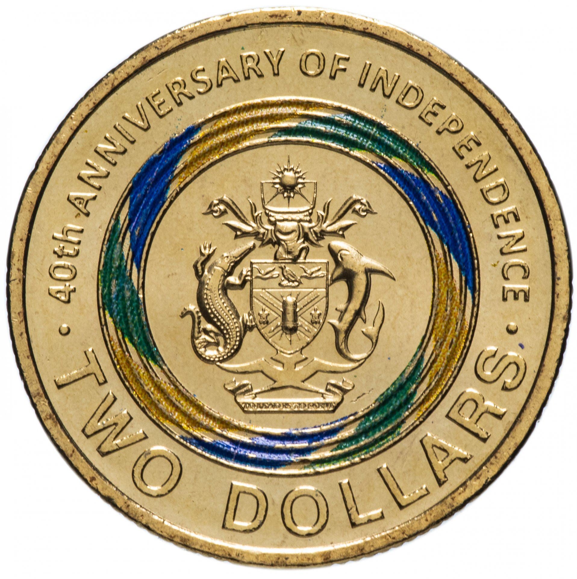 Salomonen | 2-Dollar-Münze | Unabhängigkeit | Aluminiumbronze | KM:797 | 2018