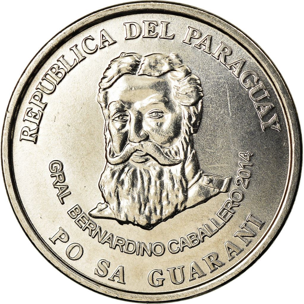 Paraguay | 500 Guaranies Coin | Bernardino Caballero | Km:195A | 2006 - 2019