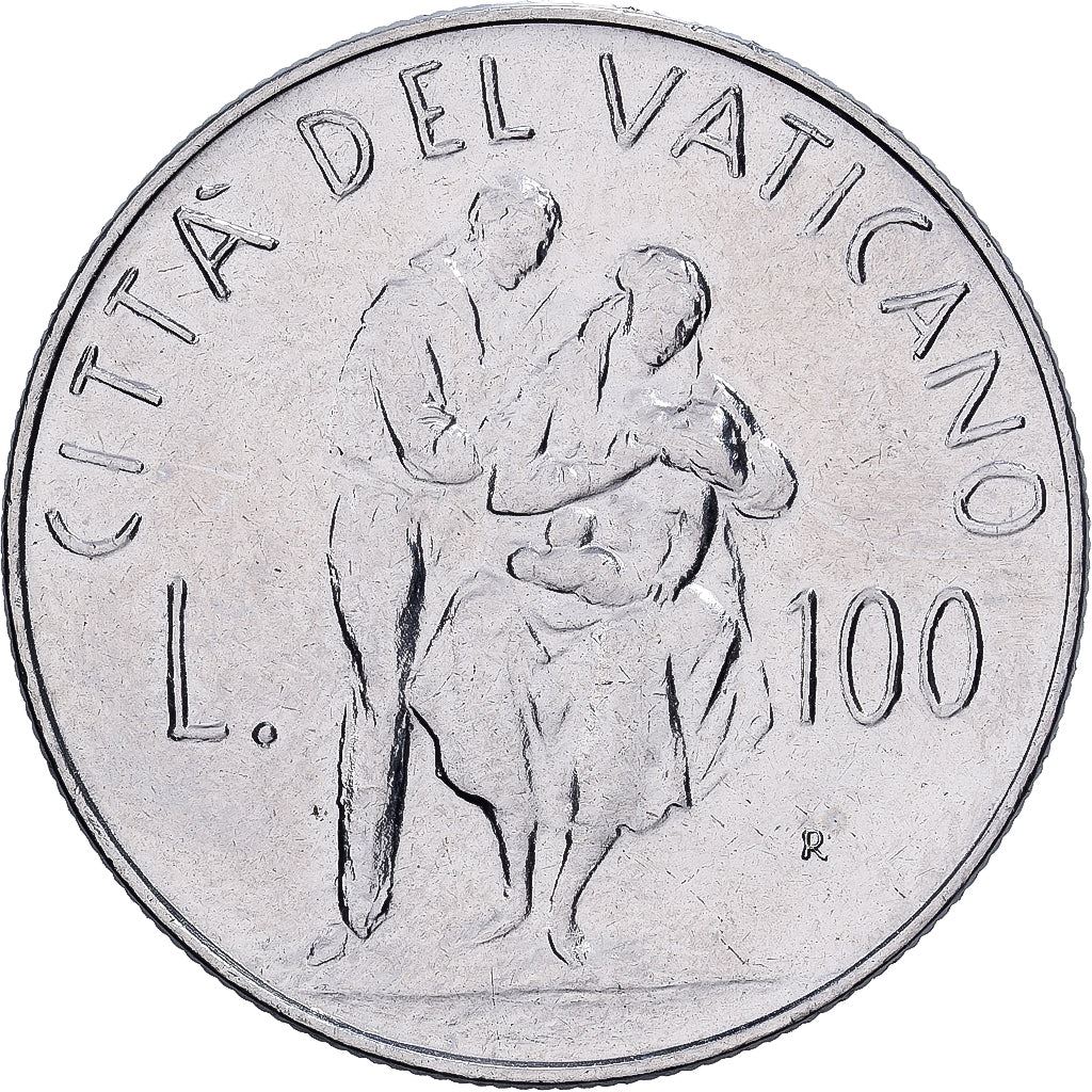 Vatican City | 100 Lire Coin | Family | Km:164 | 1982