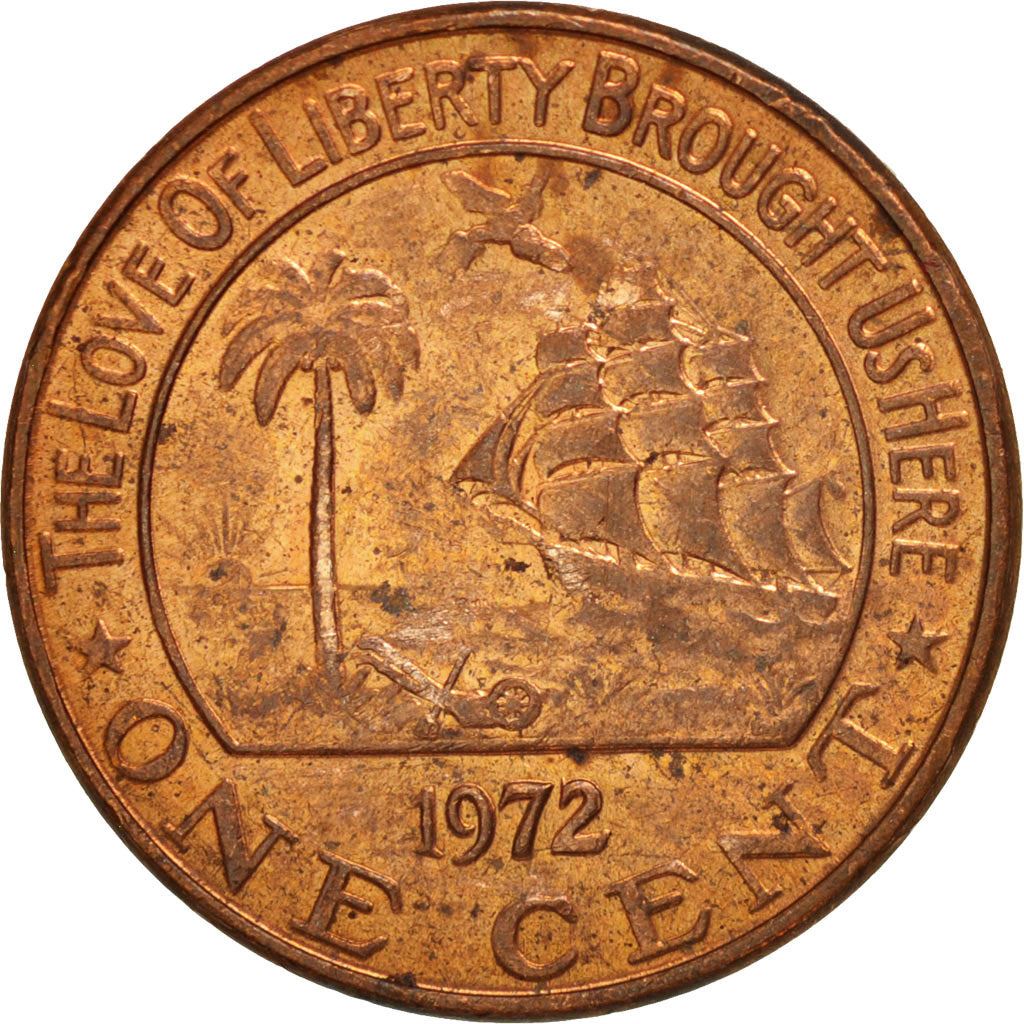 Liberia | 1 Cent Coin | Elephant | Km:13 | 1960 - 1990