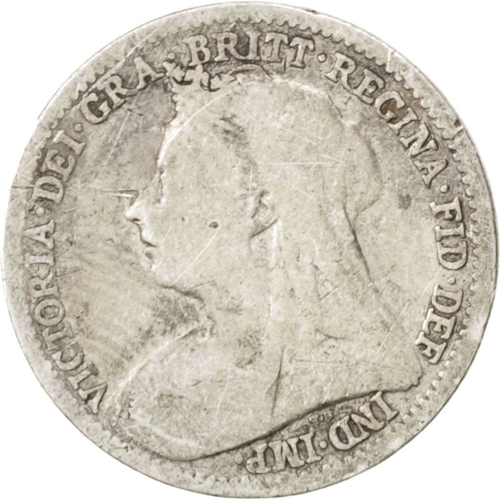 United Kingdom | 3 Pence Coin | Victoria | Km:777 | 1893 - 1901