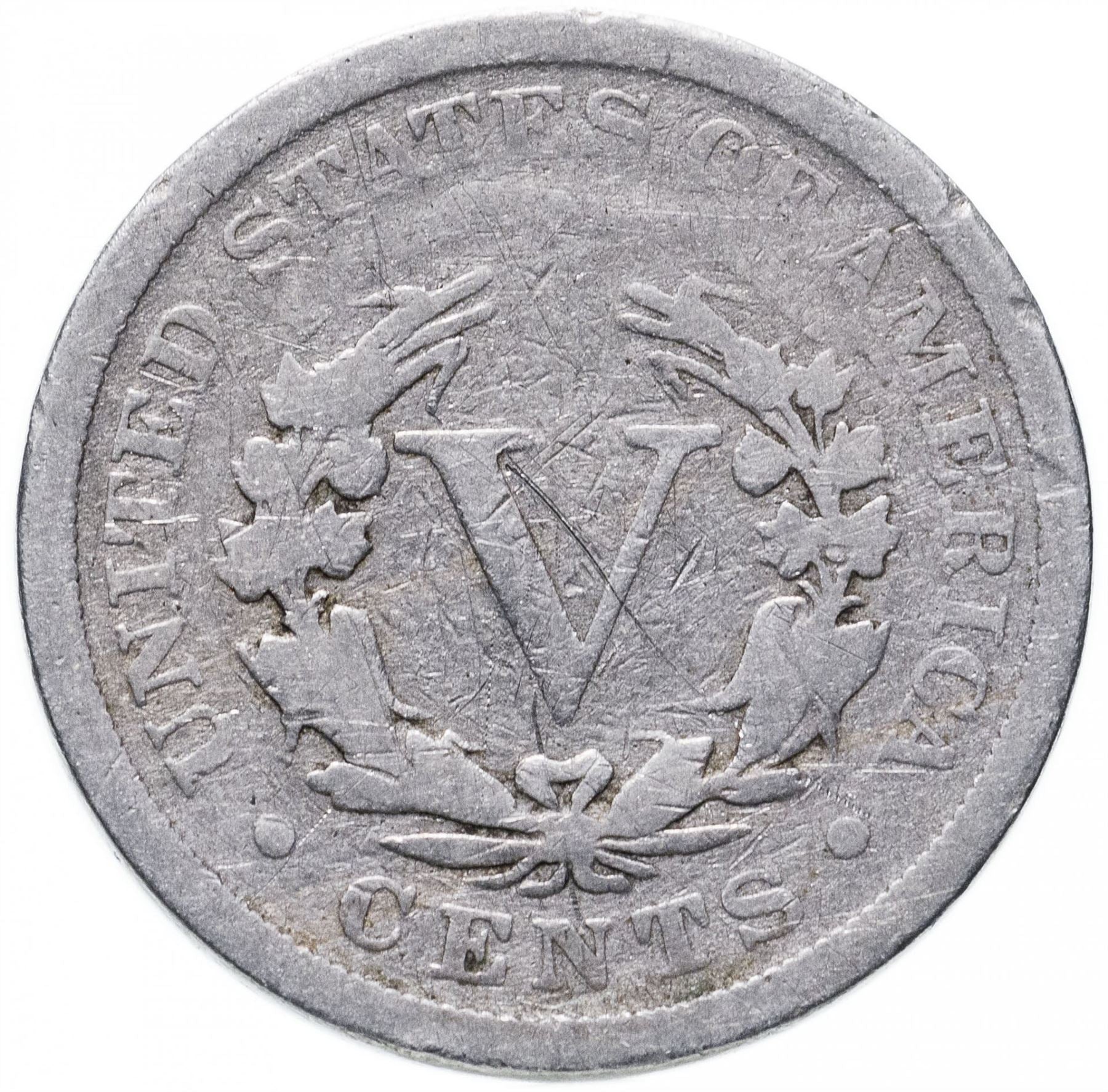 United States | 5 Cents Coin | Liberty | Roman Numeral | KM112 | 1883 - 1913