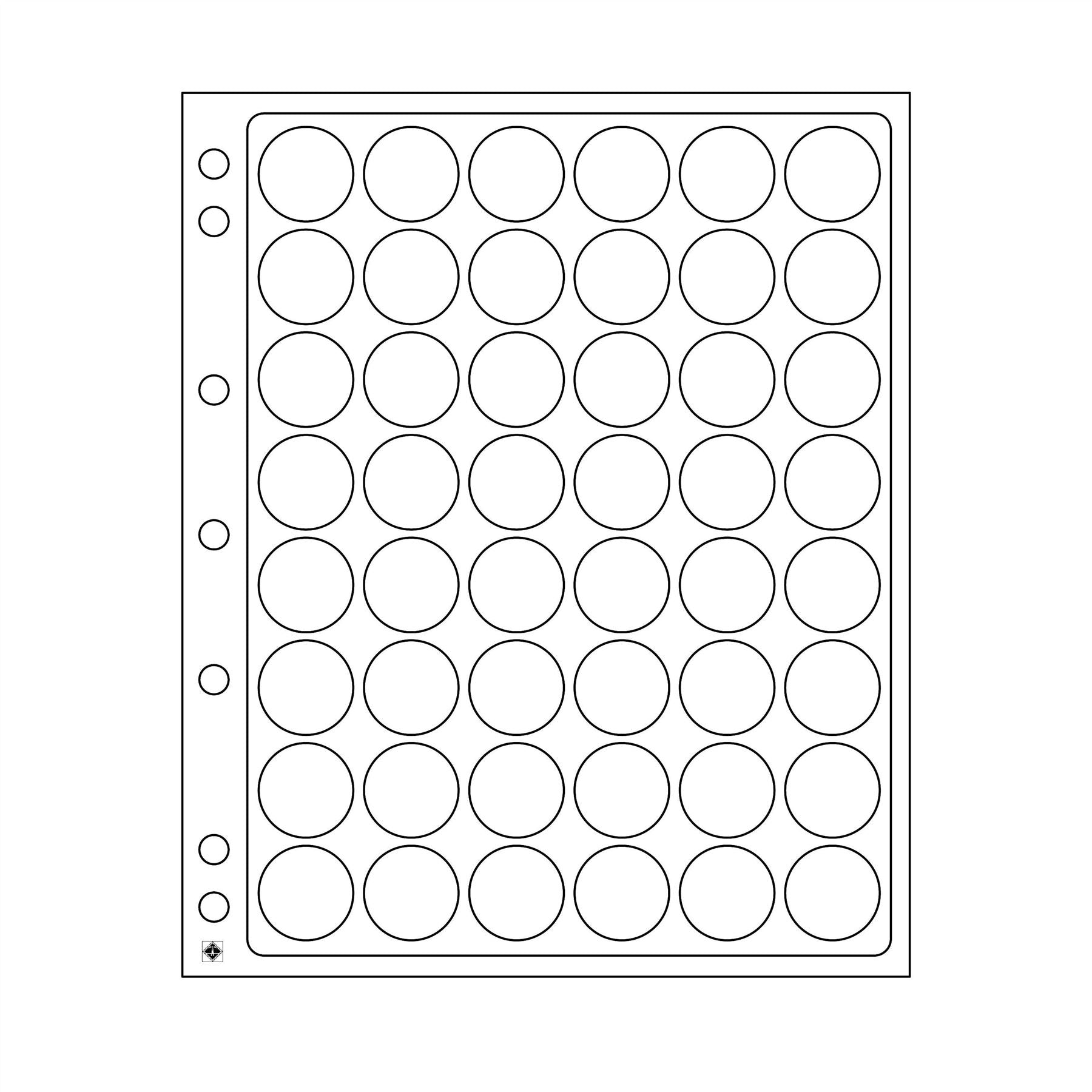 ENCAP Sheets for Ring Binder Coin Albums | Coin Capsule Storage Sheets | Packs of 2 | Different Pocket Configurations