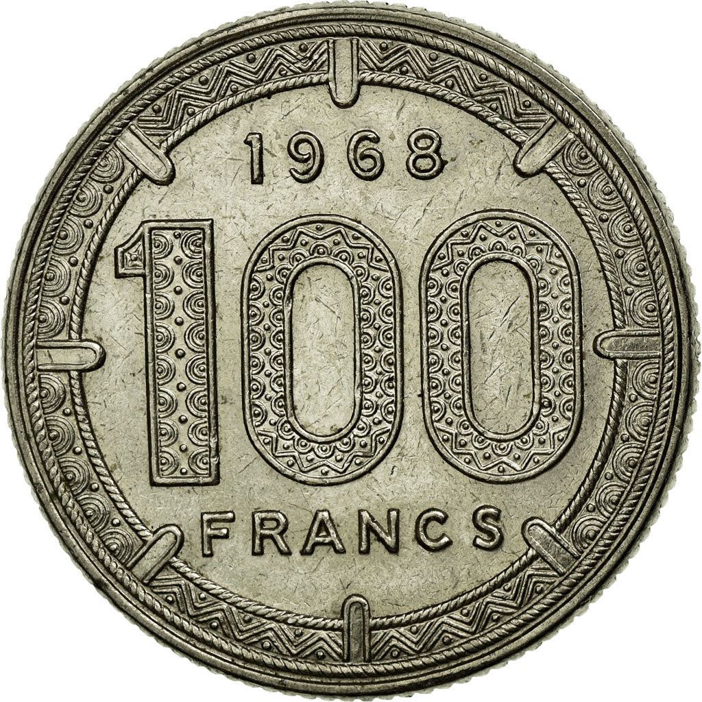 Cameroon | 100 Francs Coin | Giant Elands | Km:14 | 1966 - 1968
