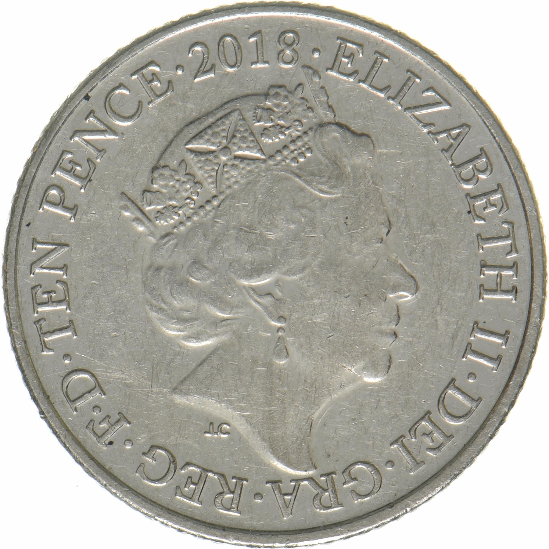 United Kingdom | 10 Pence Coin | Greenwich Mean Time | KM:1532 | 2018 - 2019