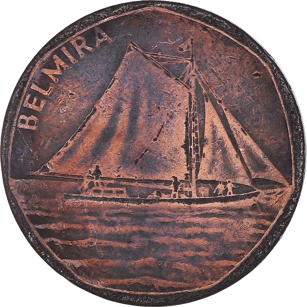 Cape Verde 5 Escudos Coin | Sailing Boat Belmira | Sea | KM36 | 1994
