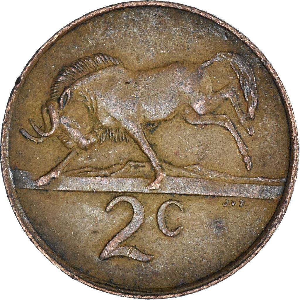 South Africa 2 Cents Coin | Balthazar J. Vorster | KM110 | 1982