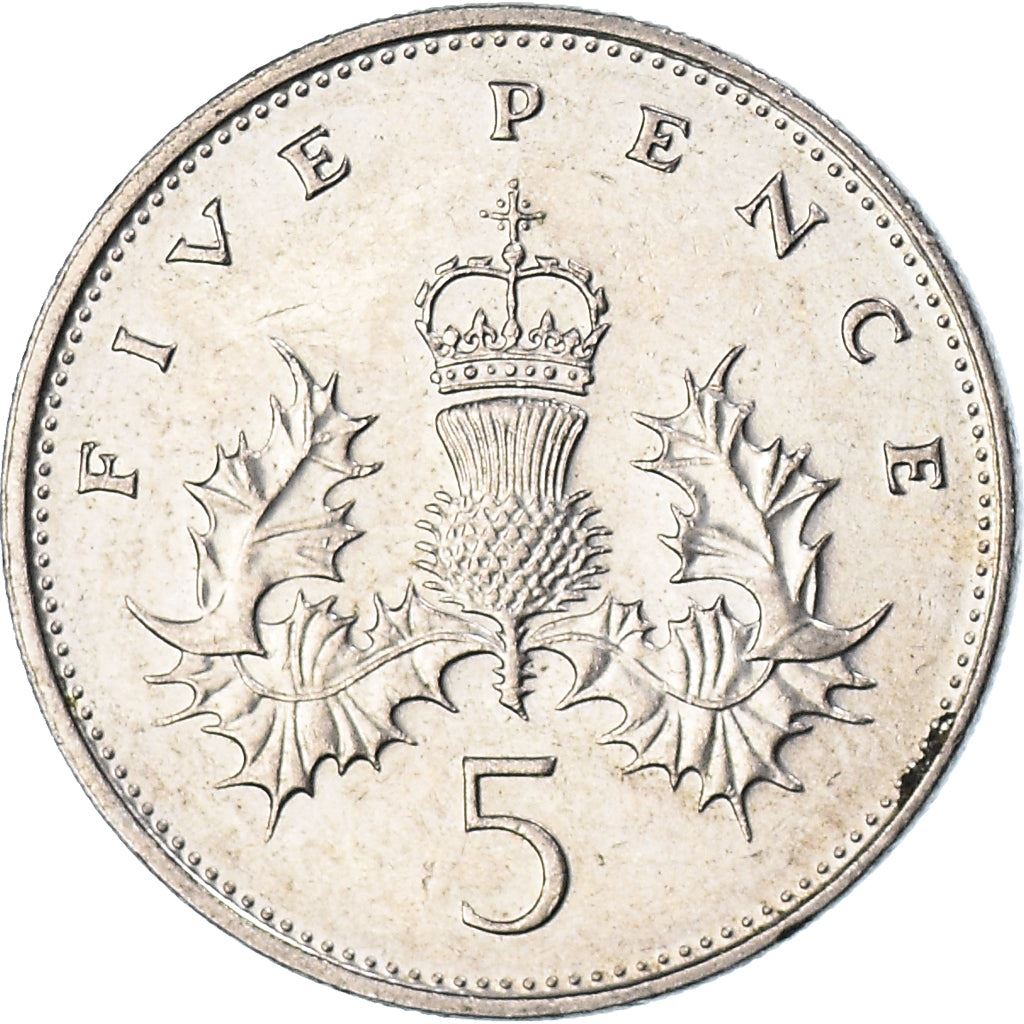United Kingdom | 5 Pence Coin | Elizabeth II | Km:937 | 1985 - 1990