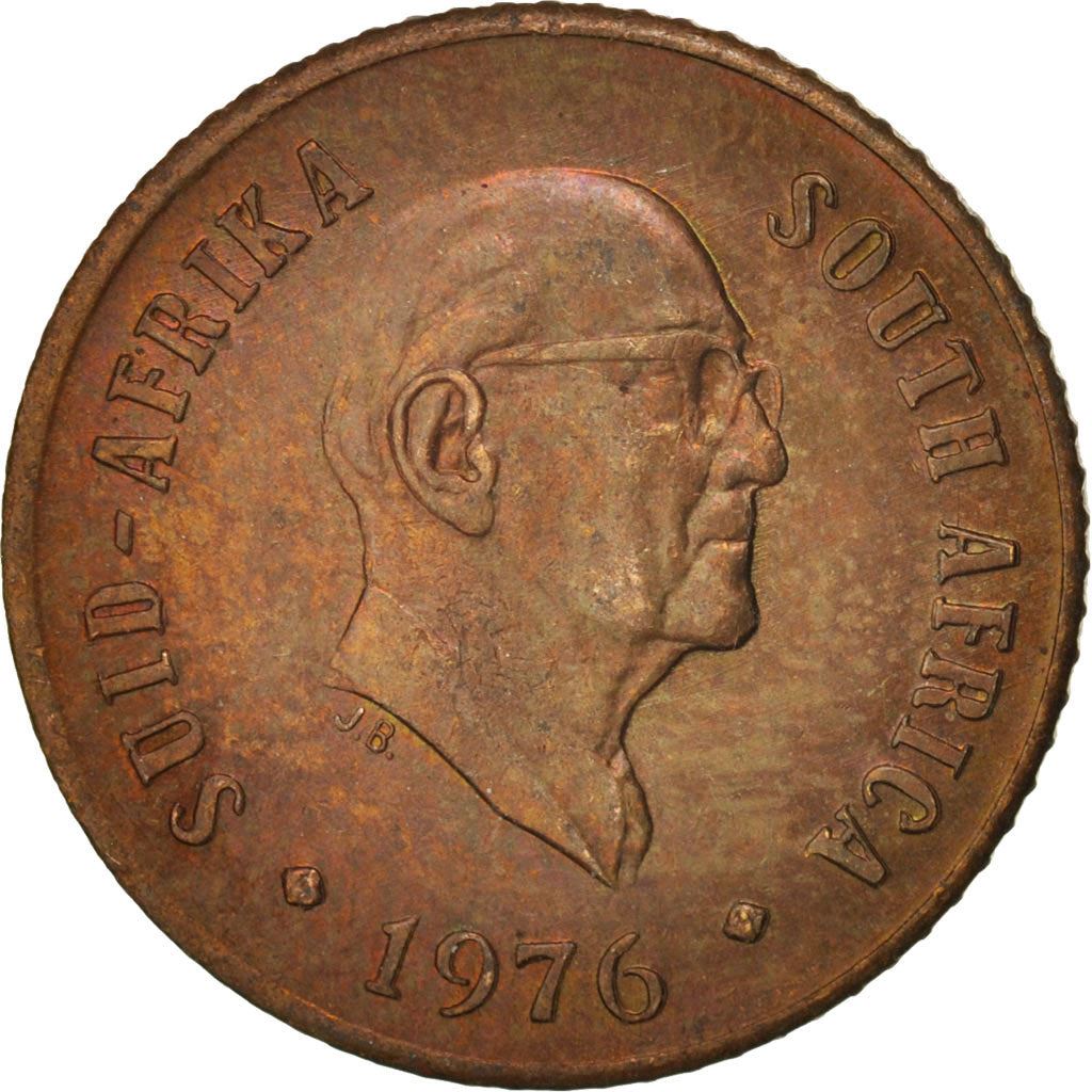South Africa 1 Cent Coin | Jacobus Johannes Fouche | KM91 | 1976