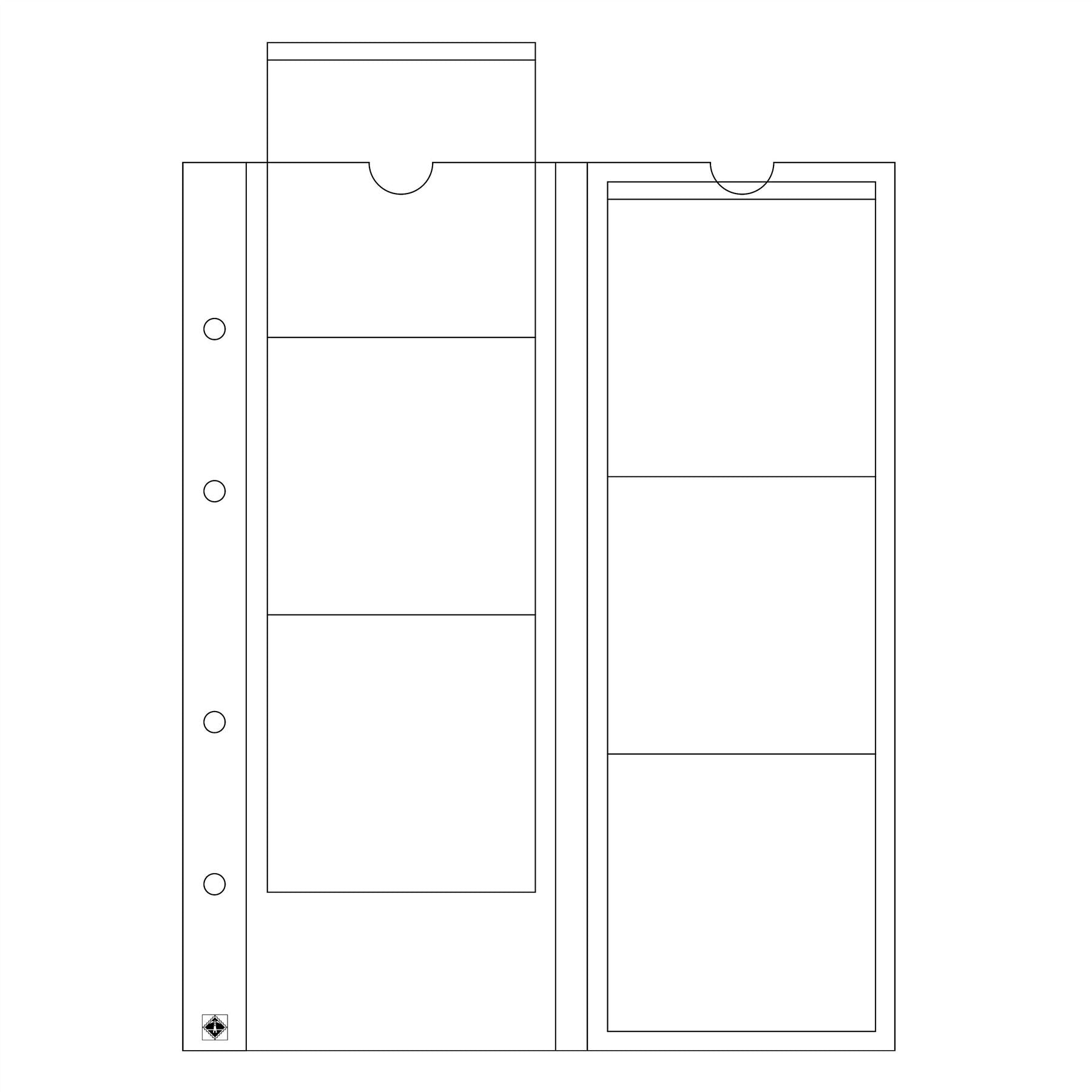 OPTIMA Coin Sheets for Ring Binders | Packs of 5 | Different Pocket Configurations