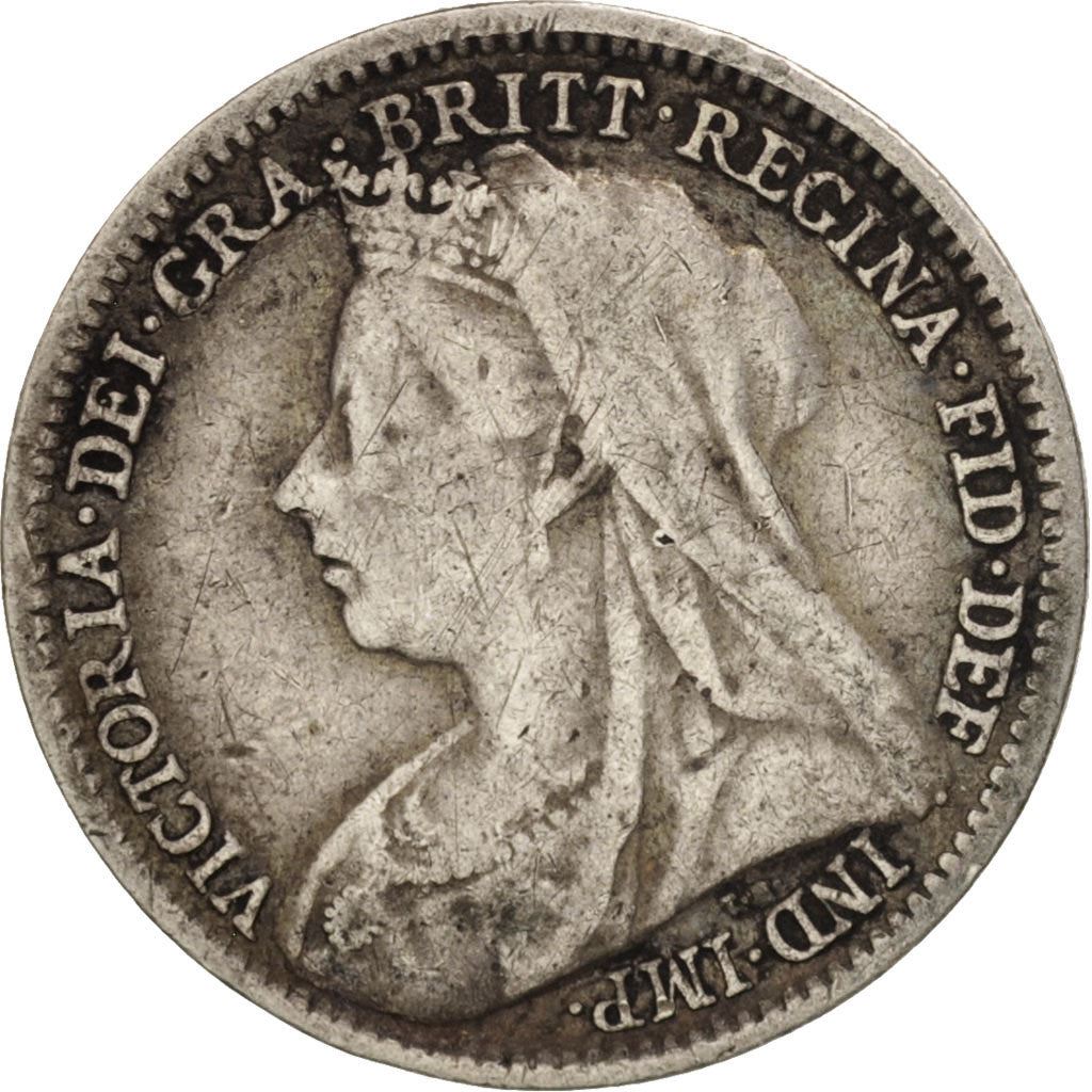 United Kingdom | 3 Pence Coin | Victoria | Km:777 | 1893 - 1901