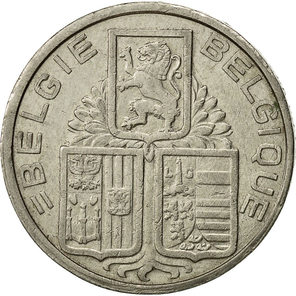 Belgija | 5 frankų moneta | Liūtas | Km:117 | 1938 - 1939
