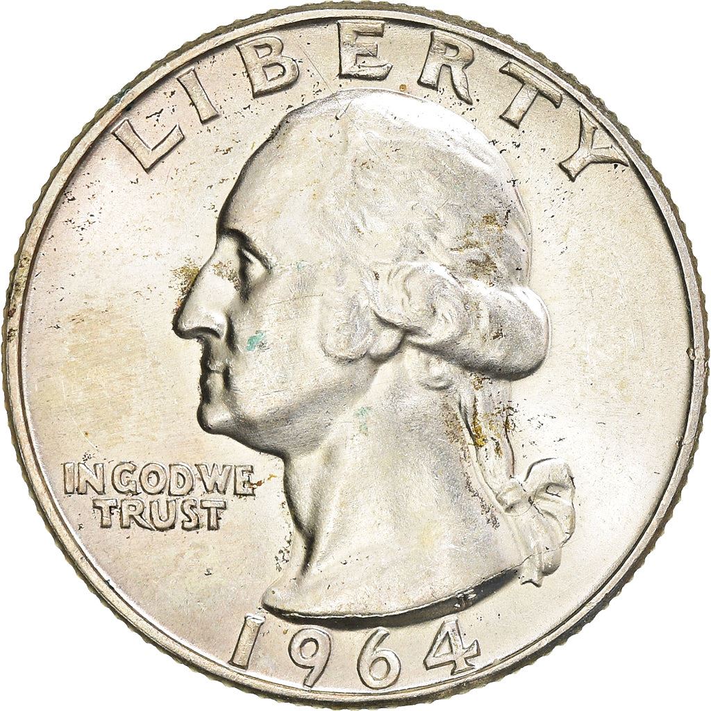 アメリカ合衆国 | 1/4ドル硬貨 | ジョージ・ワシントン | KM:164 | 1932年 - 1964年
