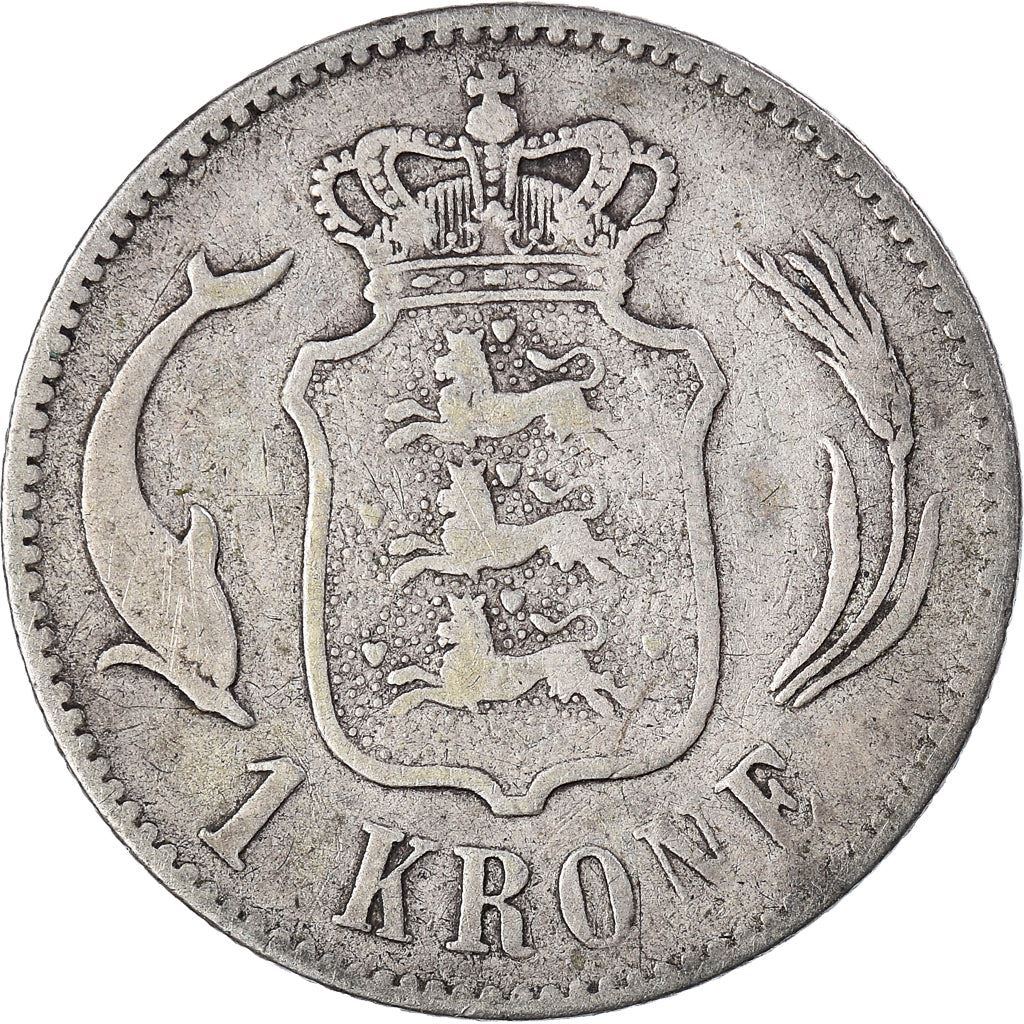 Denmark | 1 Krone Coin | Christian IX | KM:797 | 1875 - 1898