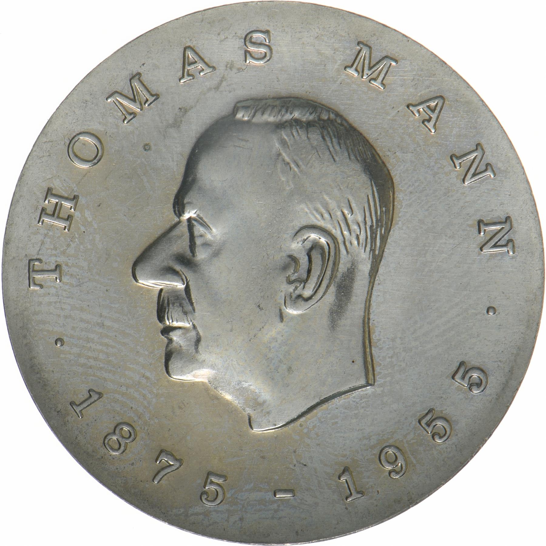 República Democrática Alemã | Moeda de 5 marcos | Thomas Mann | KM:54 | 1975