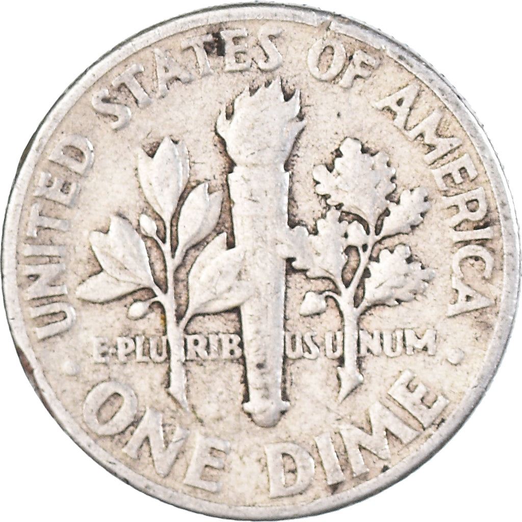 アメリカ合衆国 | 1ダイム硬貨 | フランクリン・D・ルーズベルト | KM:195 | 1946年 - 1964年