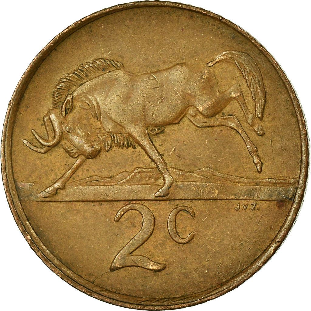 South Africa 2 Cents Coin | Balthazar J. Vorster | KM110 | 1982