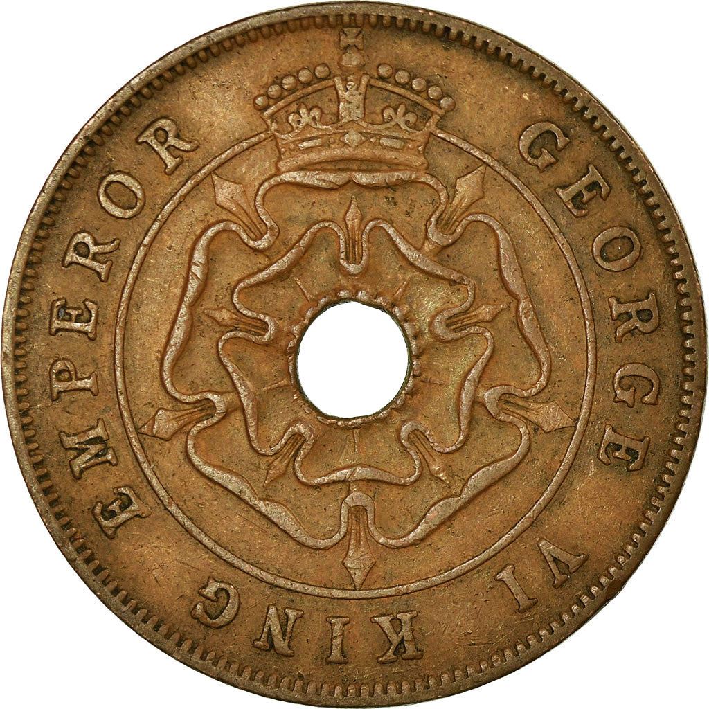 Southern Rhodesia | 1 Penny Coin | Crowned Flower | KM:8a | 1942 - 1947