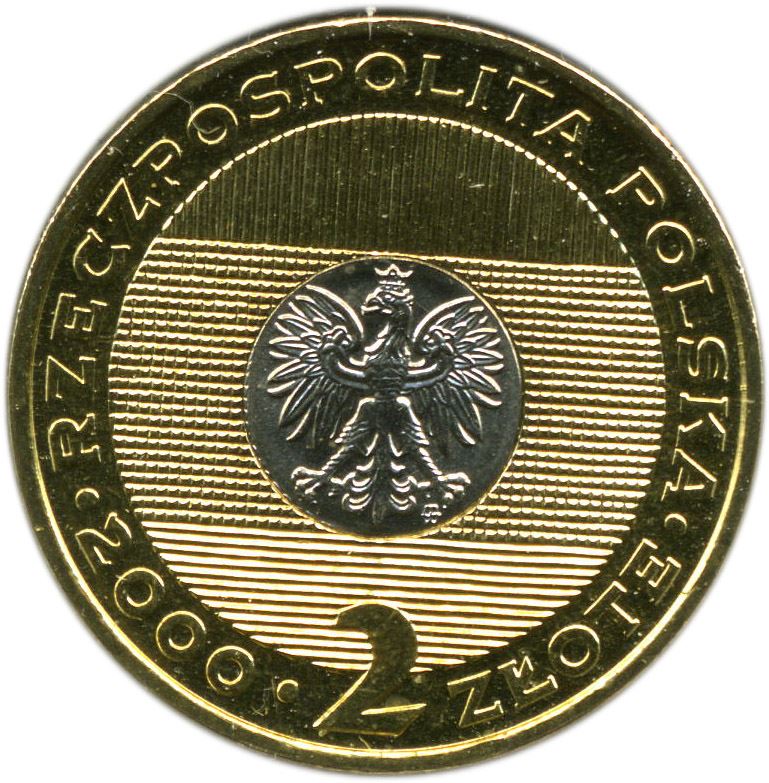 Poland | 2 Z?ote | 2000 Lat | Eagle | KM374 | 2000