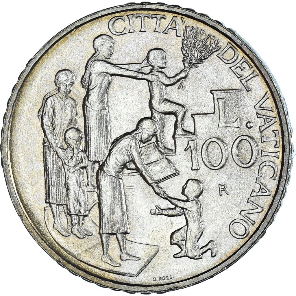 Vatican City | 100 Lire Coin | John Paul II | Km:275 | 1996
