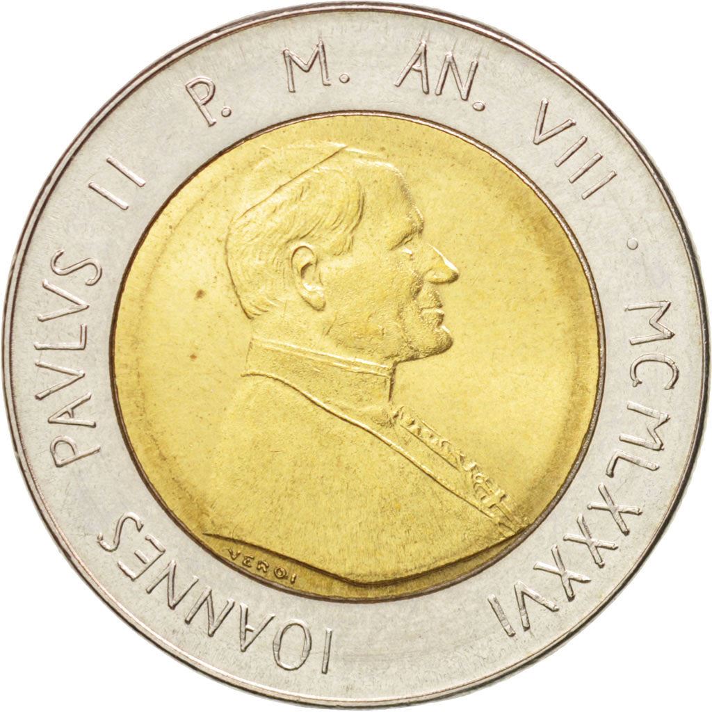 Vatican City | 500 Lire Coin | Jesus and Mary | Km:197 | 1986