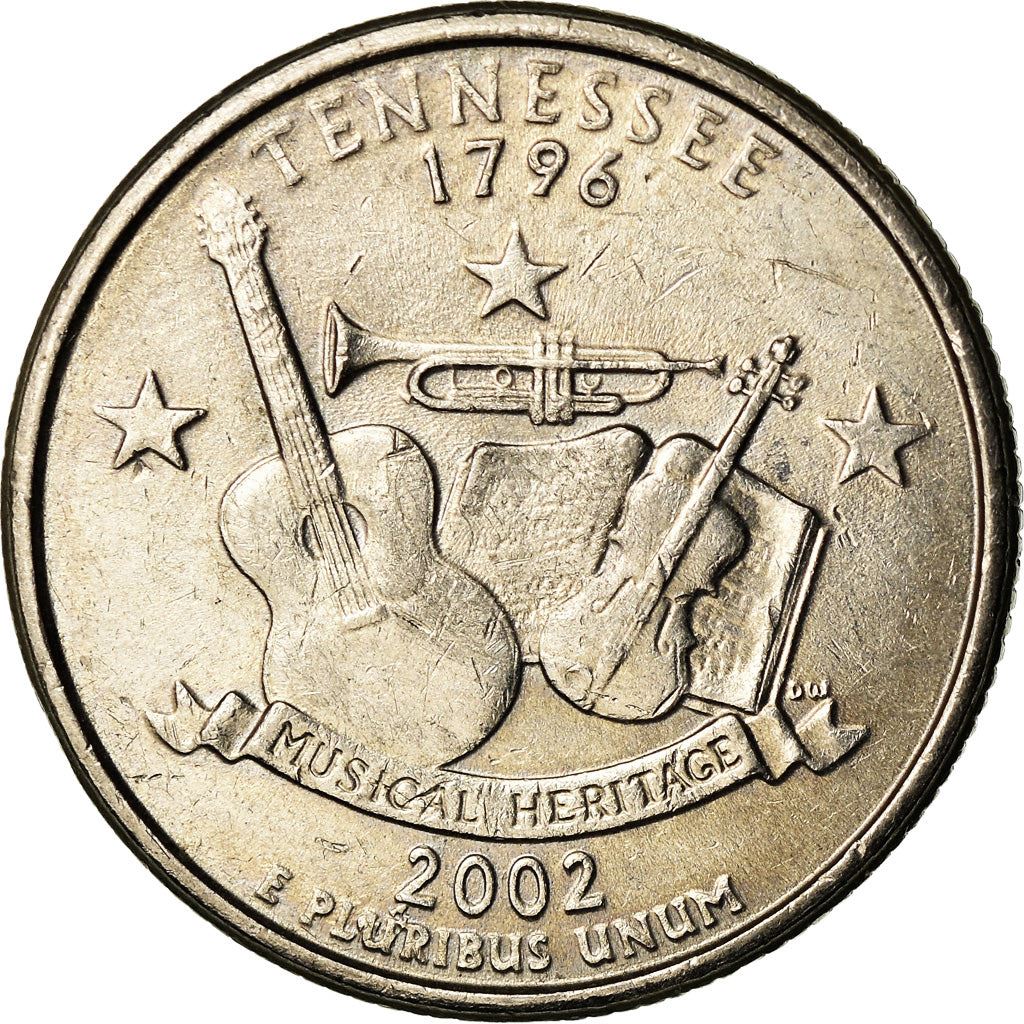 United States | 1/4 Dollar Coin | Tennessee | Km:331 | 2002