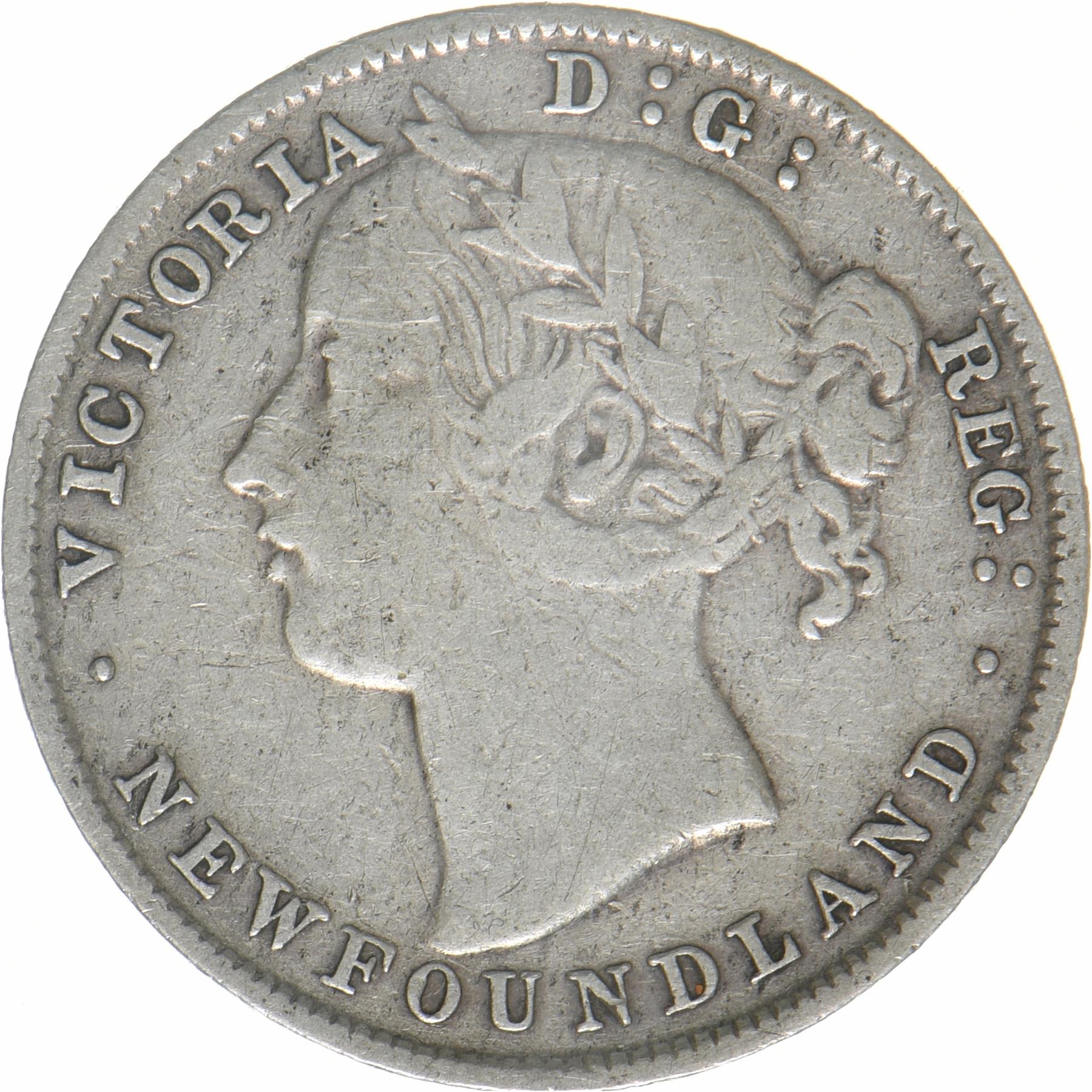 Newfoundland | 20 Cents Coin | Victoria | KM:4 | 1896