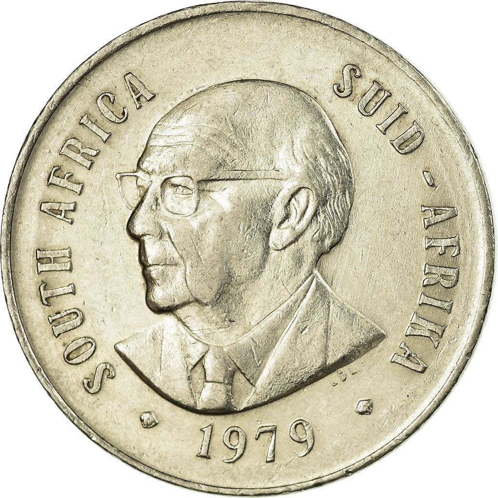 South Africa 50 Cents Coin | Nicolaas J. Diederichs | KM103 | 1979