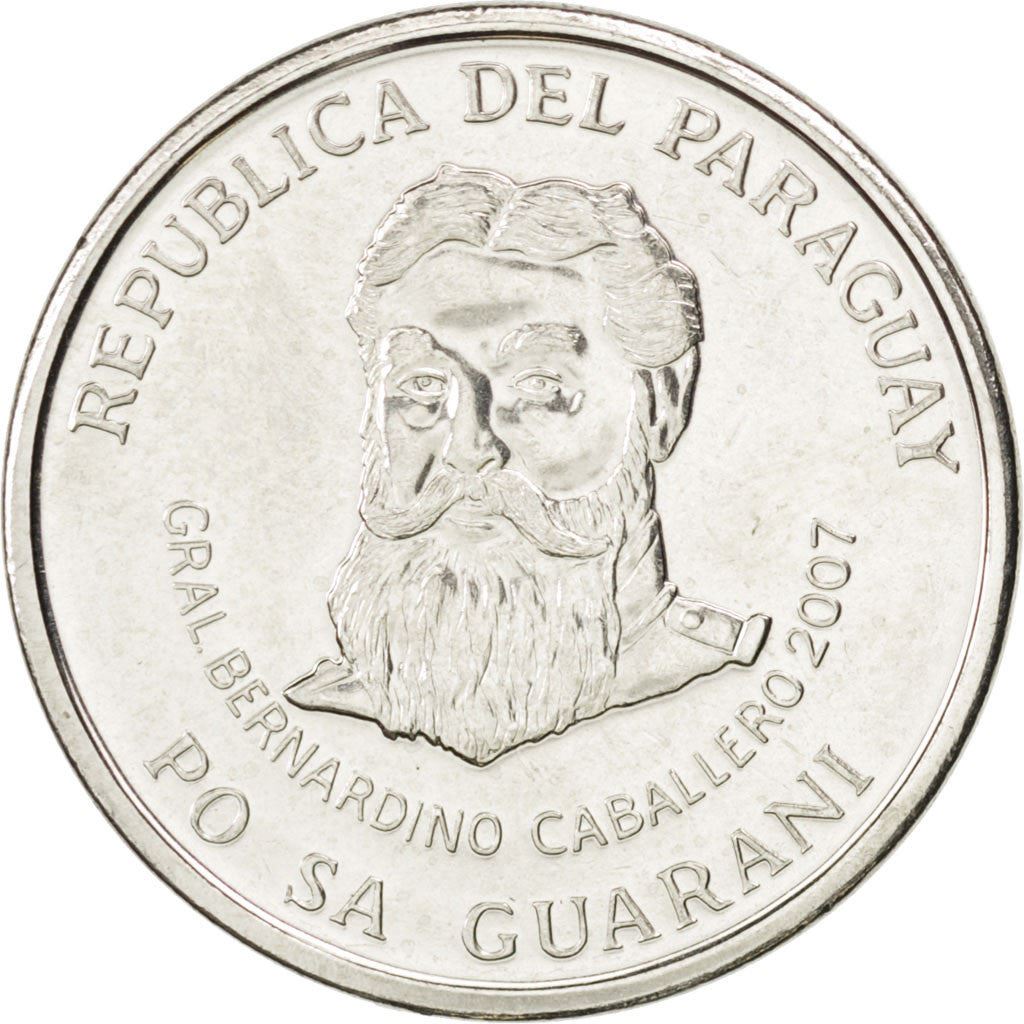 Paraguay | 500 Guaranies Coin | Bernardino Caballero | Km:195A | 2006 - 2019