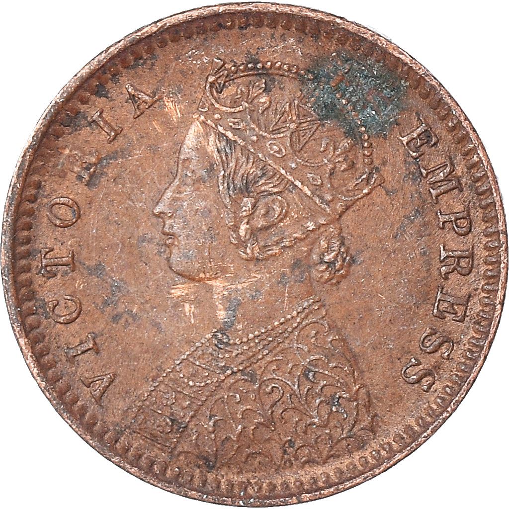India - British | 1/12 Anna Coin | Queen Victoria | Km:483 | 1877 - 1901