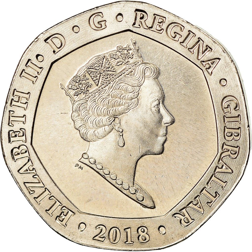 Gibraltar | 20 Pence Coin | New Calpe House | Km:1622 | 2018