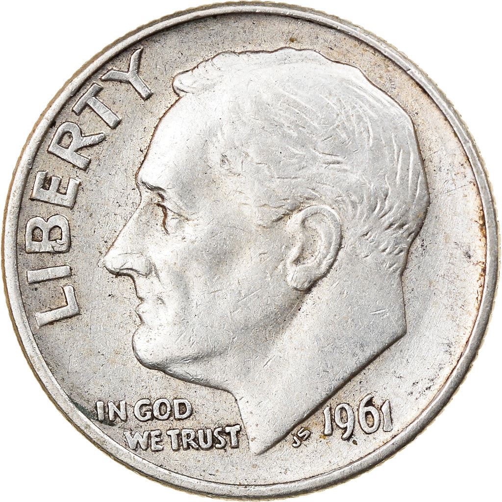 アメリカ合衆国 | 1ダイム硬貨 | フランクリン・D・ルーズベルト | KM:195 | 1946年 - 1964年