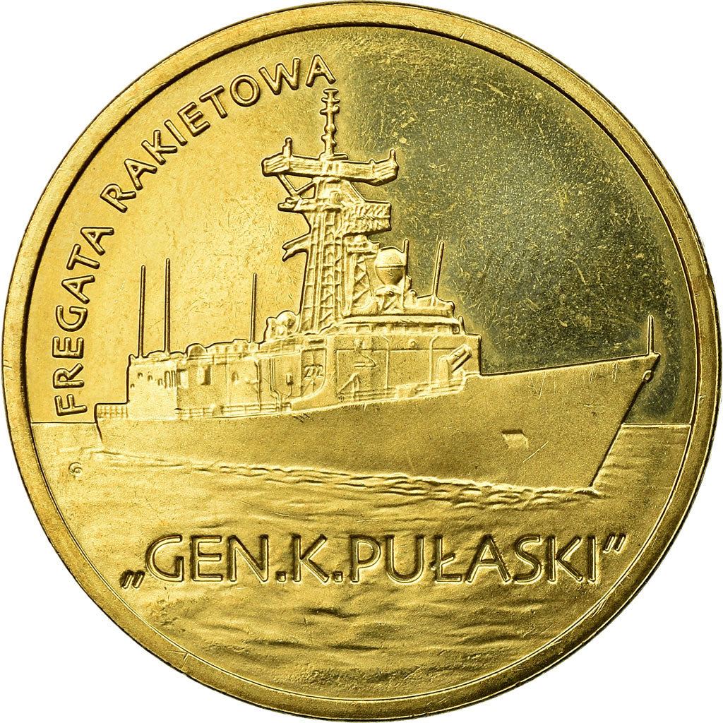 Poland | 2 Z?ote | Fregata rakietowa | Ship | Eagle | KM866 | 2013