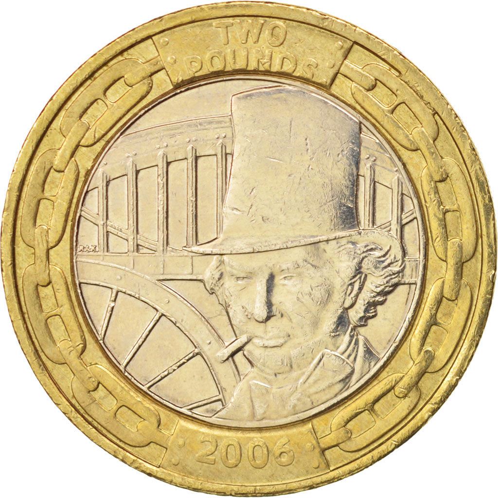 United Kingdom | 2 Pounds Coin | Isambard K. Brunel | KM:1060 | 2006