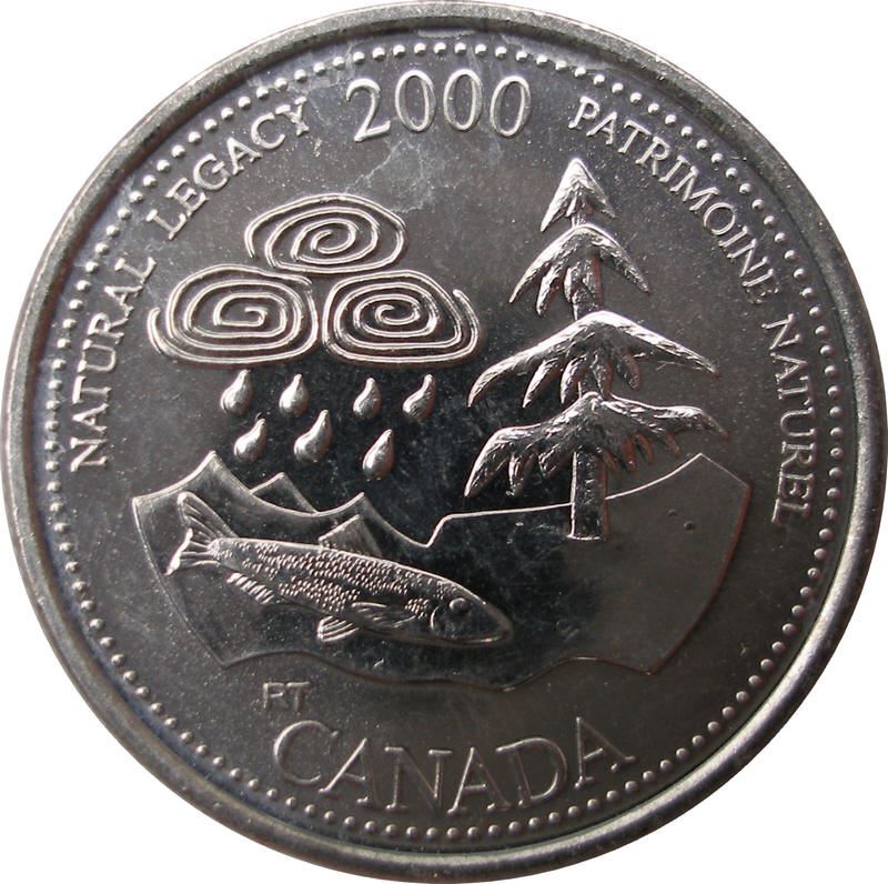 Canada | 25 cent mønt | Natural Legacy | Nikkel | KM:382 | 2000