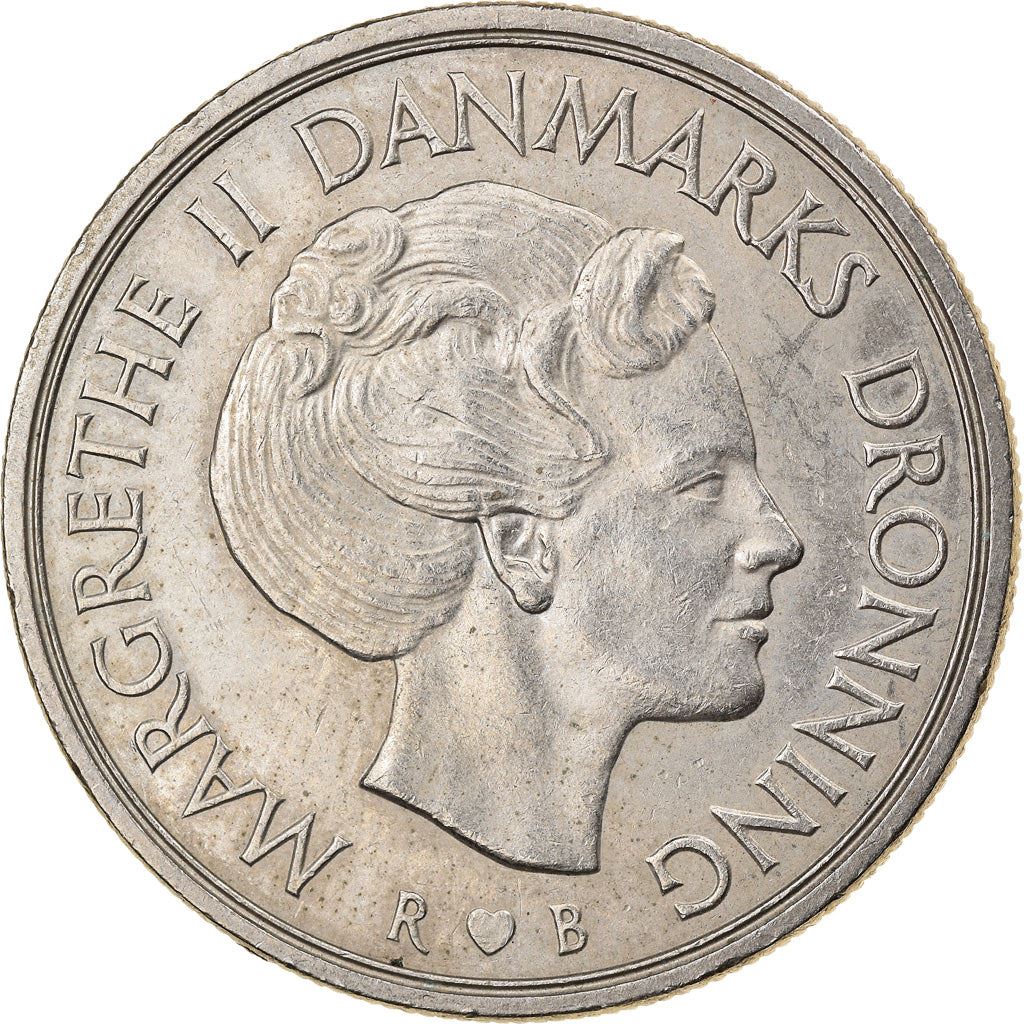 Denmark | 5 Kroner Coin | Margrethe II | Km:863 | 1973 - 1988