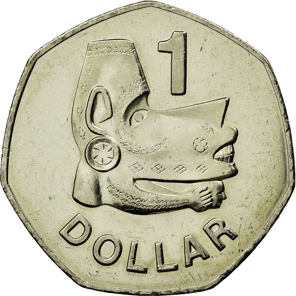 ソロモン諸島 | 1ドル硬貨 | エリザベス2世 | シースピリット | Km:72 | 1996年 - 2005年