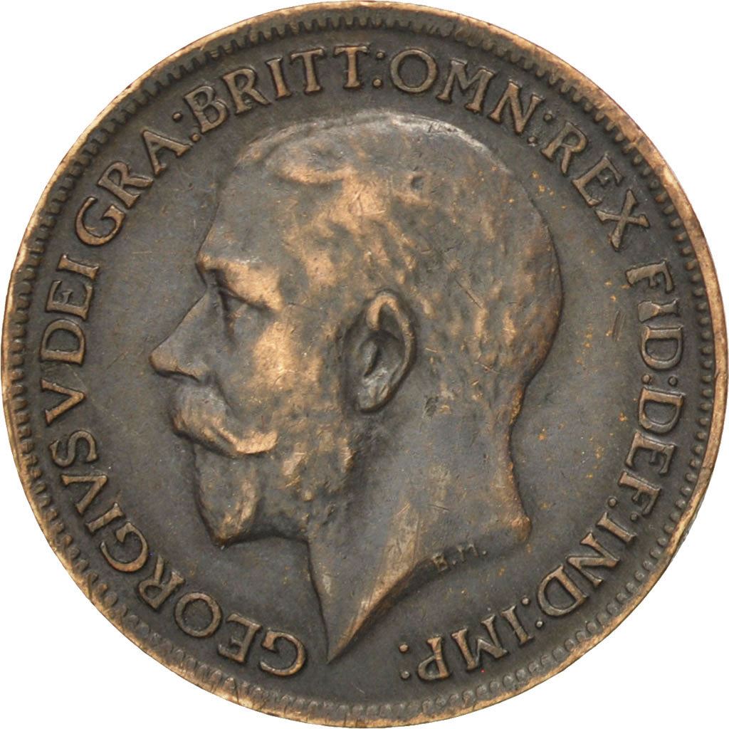 United Kingdom | 1 Farthing Coin | George V | Km:808 | 1911 - 1925