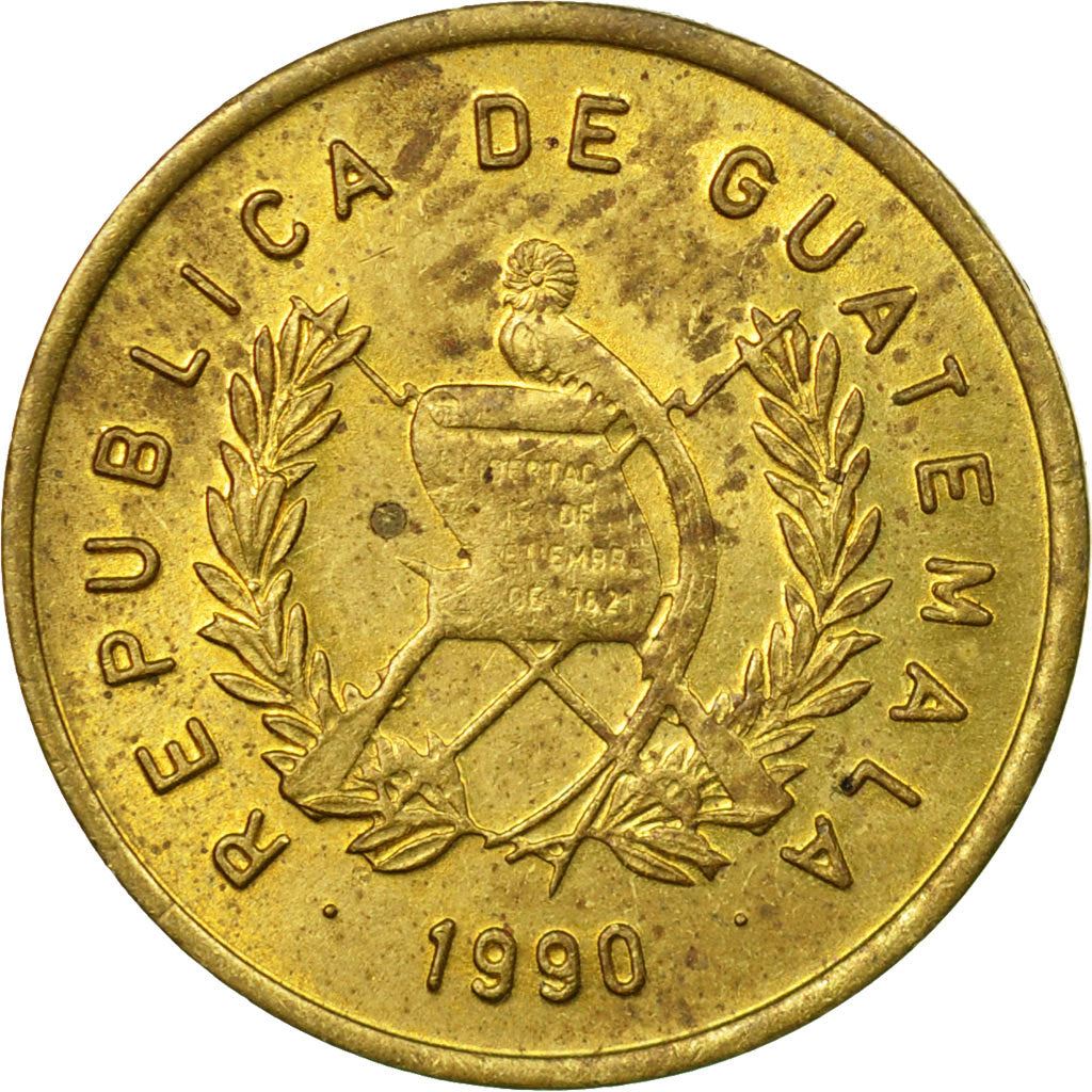 Guatemala | 1 Centavo Coin | Bartolomé de las Casas | Km:275 | 1974 - 1995