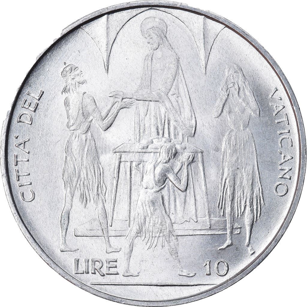 Vatican City | 10 Lire Coin | FAO | Km:103 | 1968