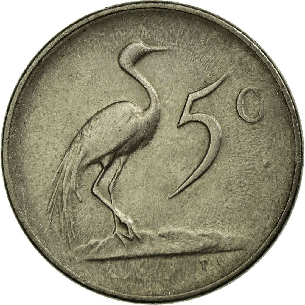 Moneta da 5 centesimi Sudafrica | Jacobus J. Fouche | KM93 | 1976