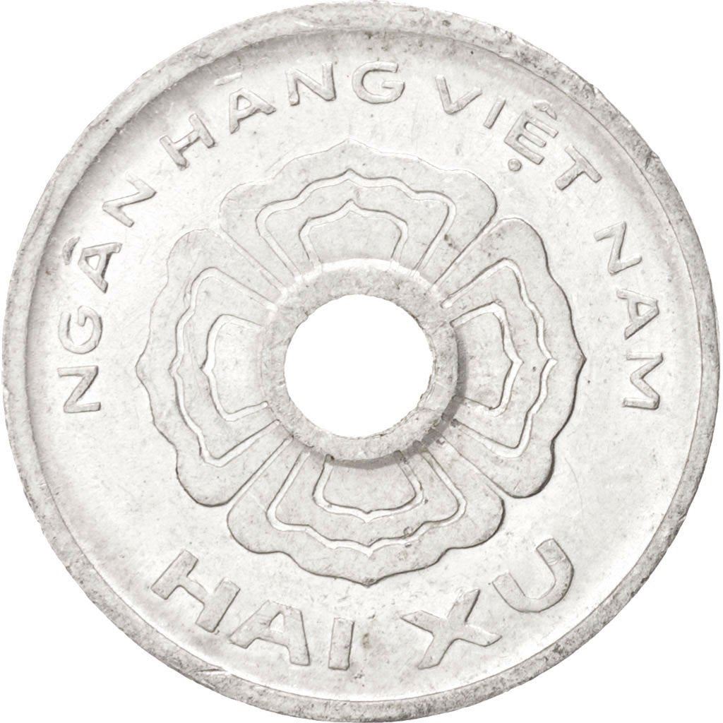 Vietnam › South Vietnam | 2 Xu Coin | Flower | Km:A9 | 1975