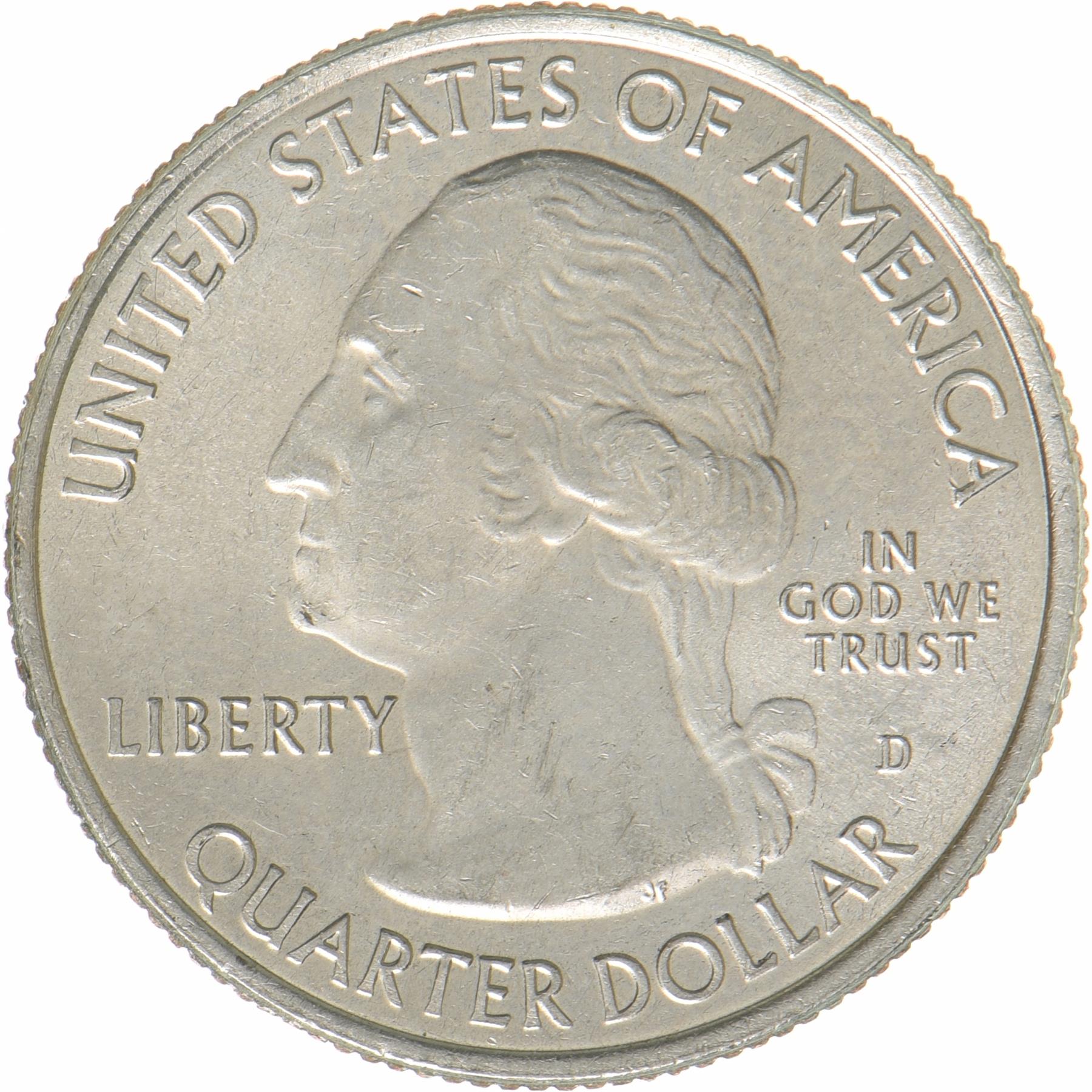 United States | 1/4 Dollar Coin | Alley Mill | KM:655 | 2017